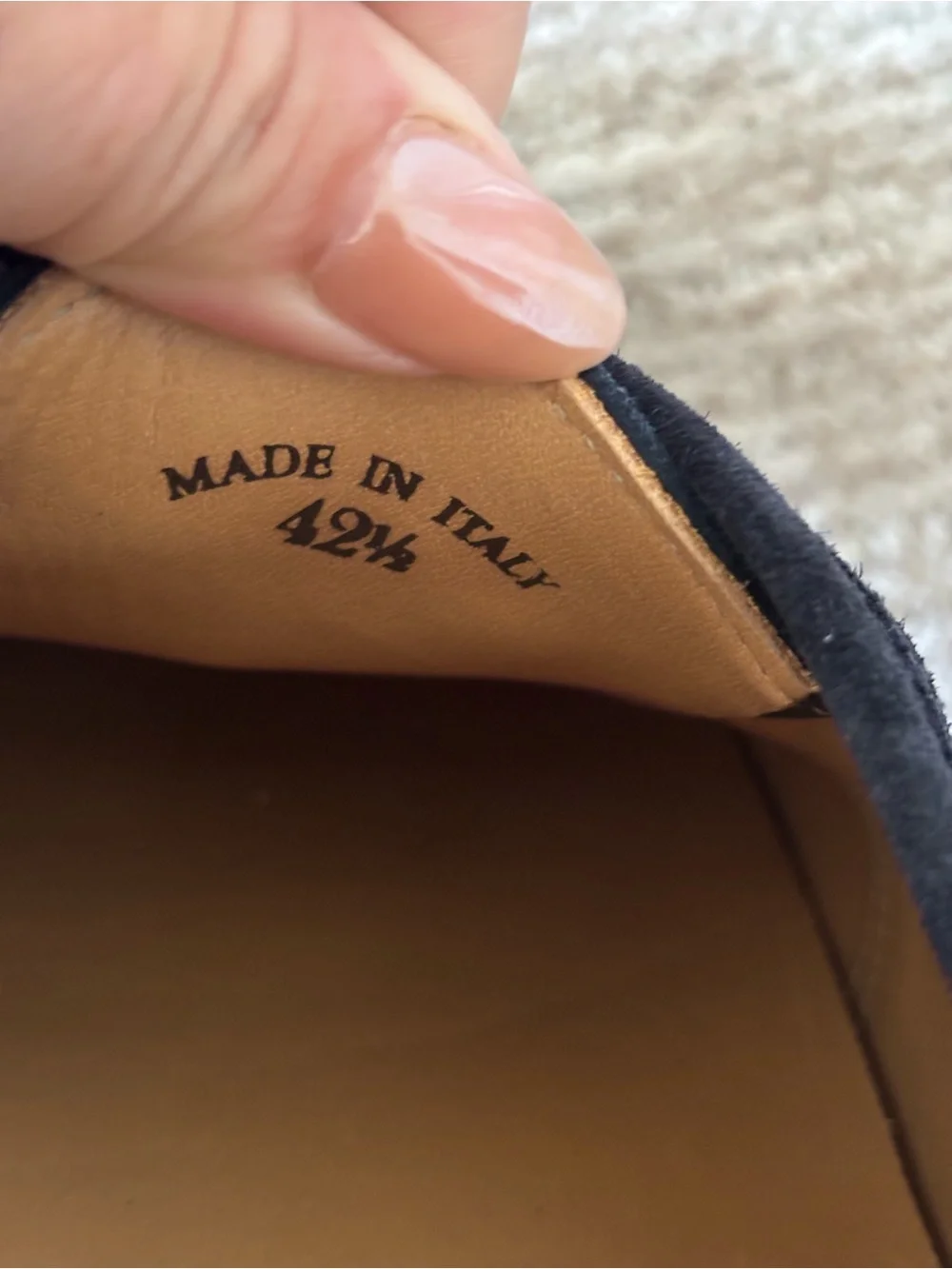 Loro Piana Navy Suede loafers